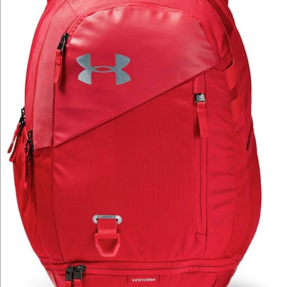 Under Armour Handbags - Under Armour Adult Hustle 4.0 Backpack (red)